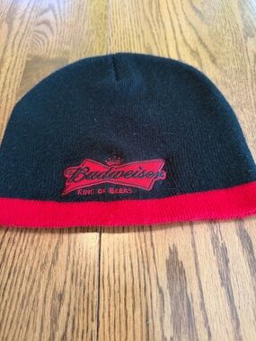 Budweiser Black and Red Beanie